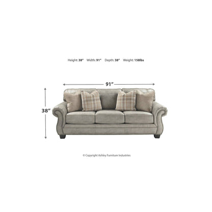 Canapé en acier Signature Design by Ashley Olsberg - 91 L x 38 P x 38 H