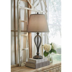 Lampe de table Signature Design by Ashley Ornawell en bronze antique (lot de 2) - 15 L x 15 P x 29 H