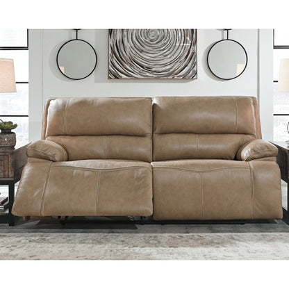 Canapé inclinable double réglable électriquement en cuir Signature Design by Ashley Ricmen