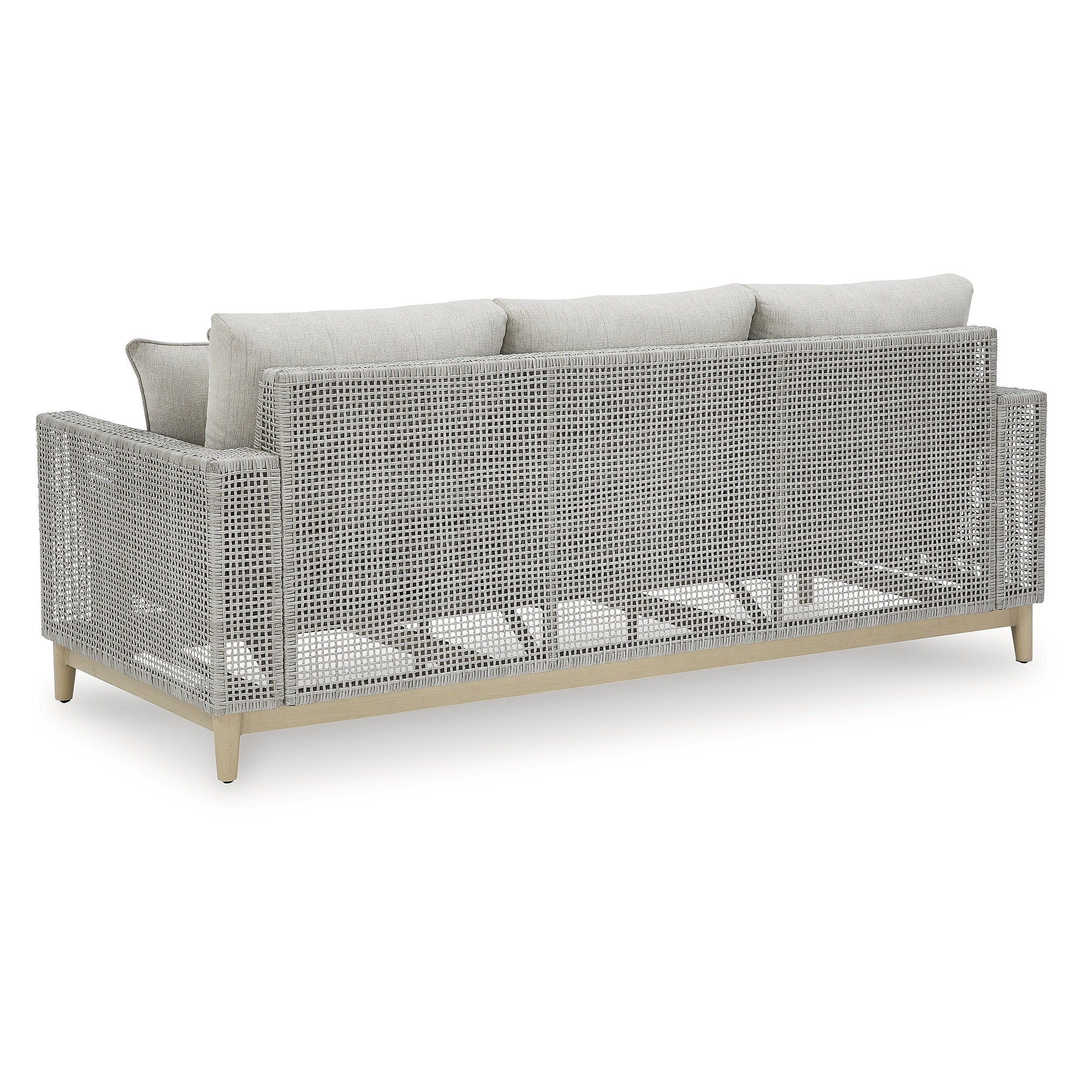 Canapé d'extérieur gris Seton Creek Signature Design by Ashley avec coussin - 82,63 L x 36,25 P x 35,88 H
