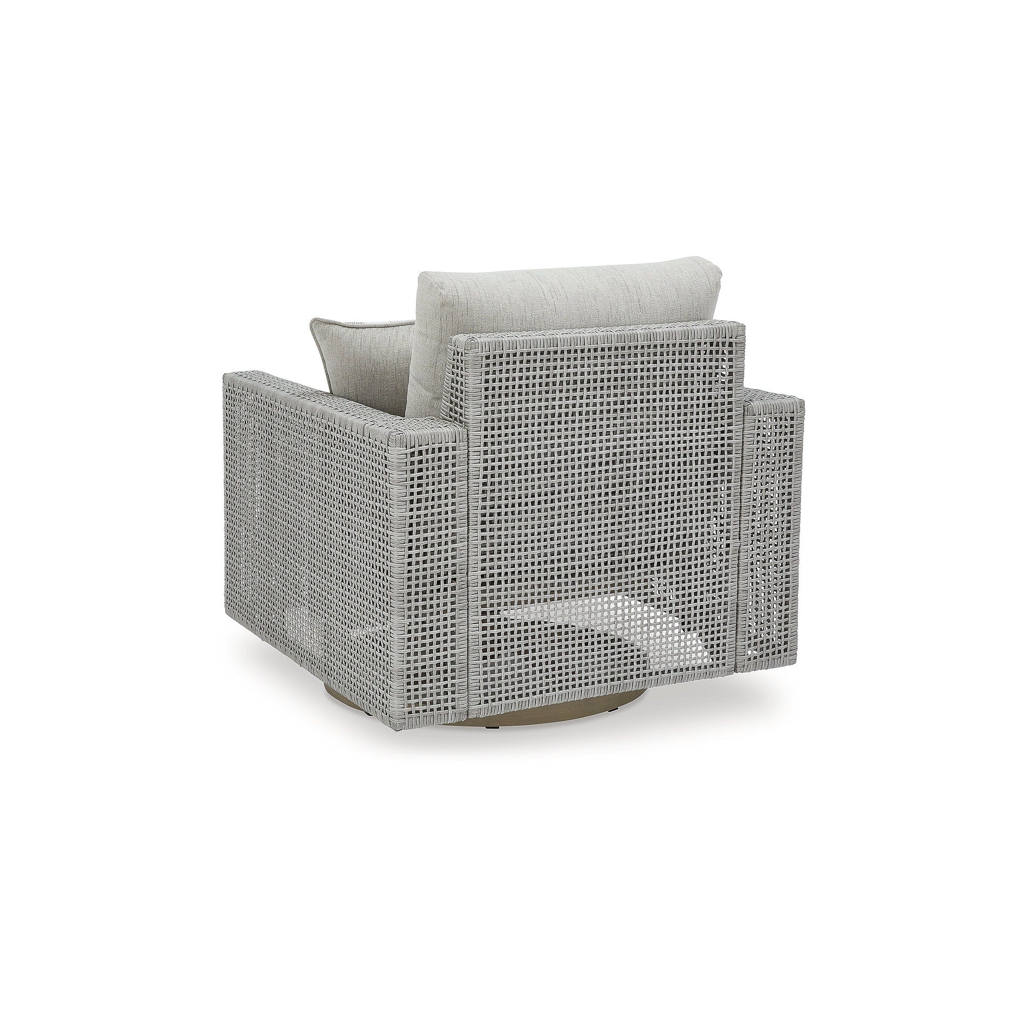 Salon d'extérieur pivotant gris Signature Design by Ashley Seton Creek avec coussin - 36,38 L x 35 P x 36 H
