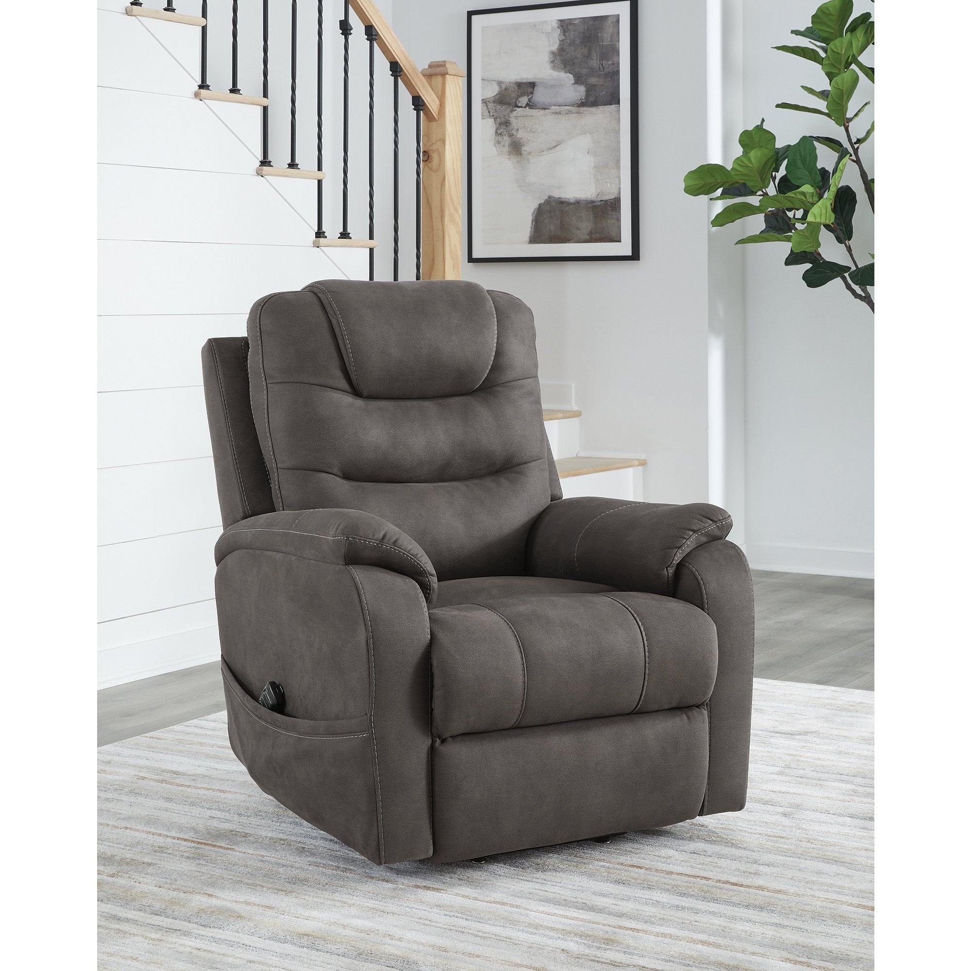 Fauteuil inclinable électrique gris foncé Signature Design by Ashley Snowfield
