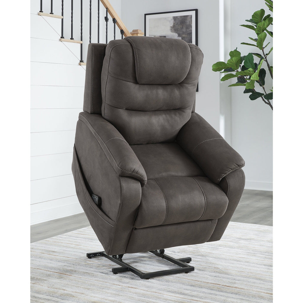 Fauteuil inclinable électrique gris foncé Signature Design by Ashley Snowfield