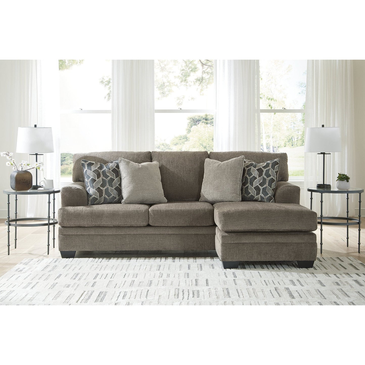 Canapé-méridienne Signature Design by Ashley Stonemeade - 92 L x 62 P x 39 H
