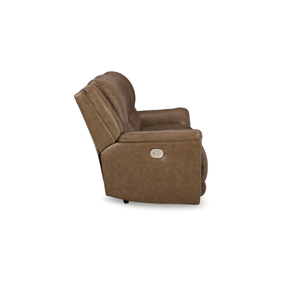 Canapé inclinable électrique Signature Design by Ashley Trasimeno Caramel - 92 L x 40 P x 42 H