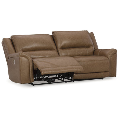 Canapé inclinable électrique Signature Design by Ashley Trasimeno Caramel - 92 L x 40 P x 42 H