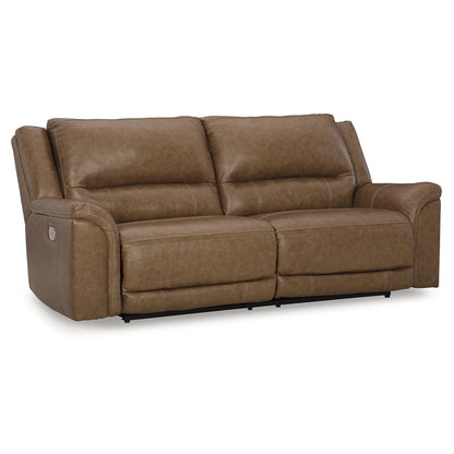 Canapé inclinable électrique Signature Design by Ashley Trasimeno Caramel - 92 L x 40 P x 42 H