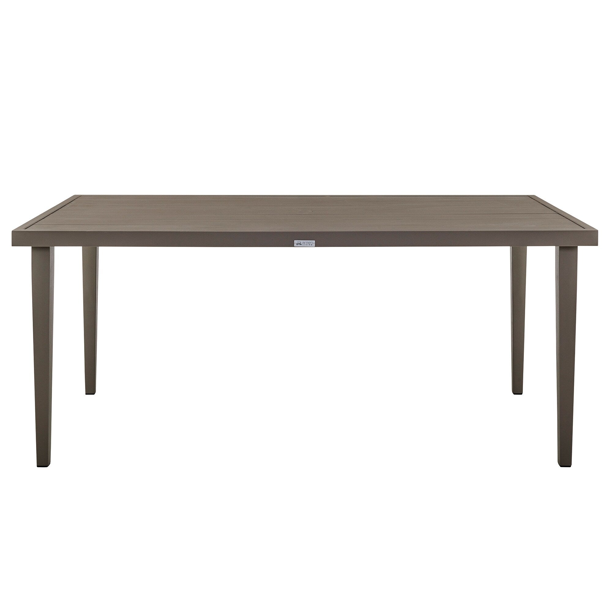 Ensemble de salle à manger d'extérieur Silvana 7 pièces en aluminium gris avec tissu gris