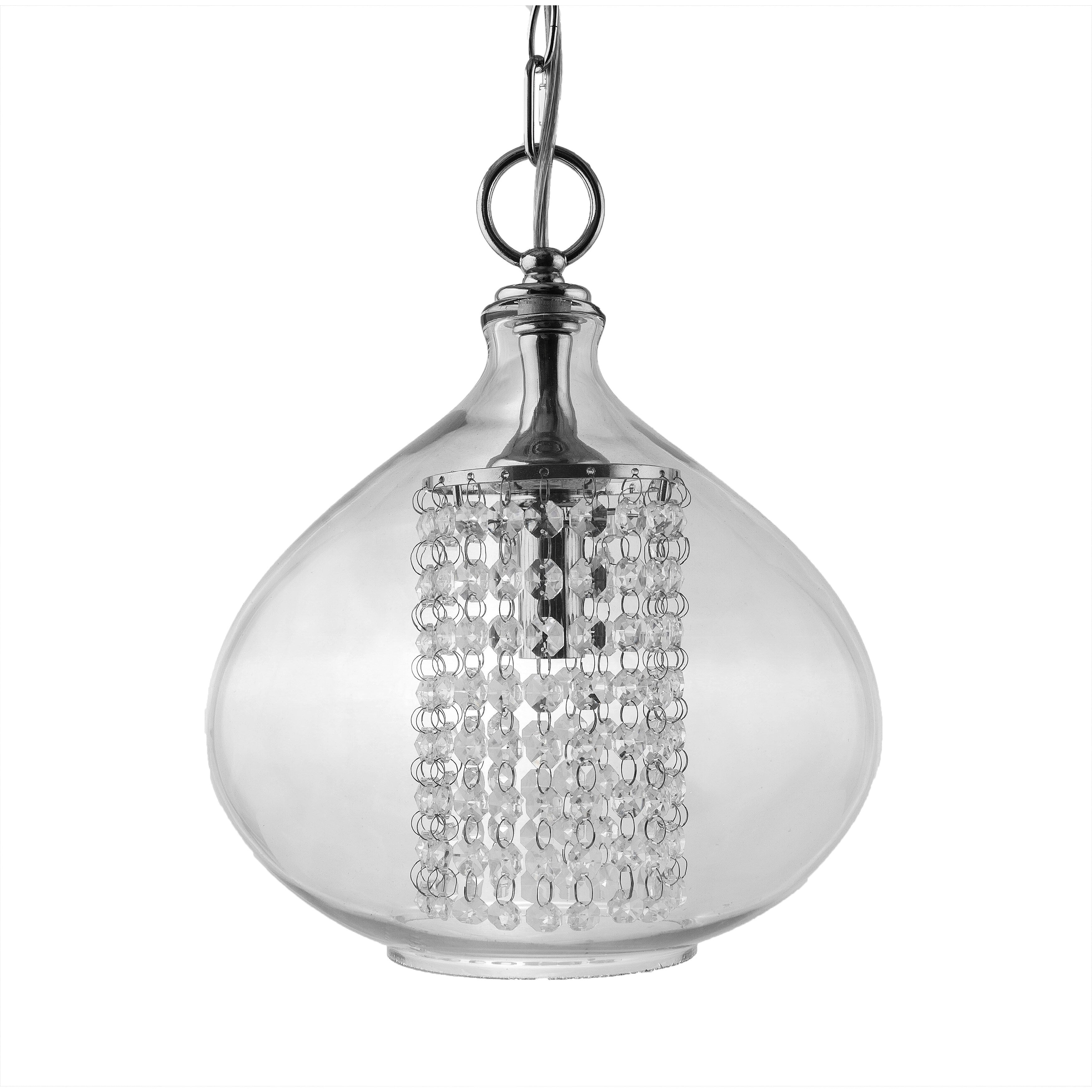 Pendentif en verre et cristal à facettes en forme d'orchidée argentée, à brancher ou à accrocher