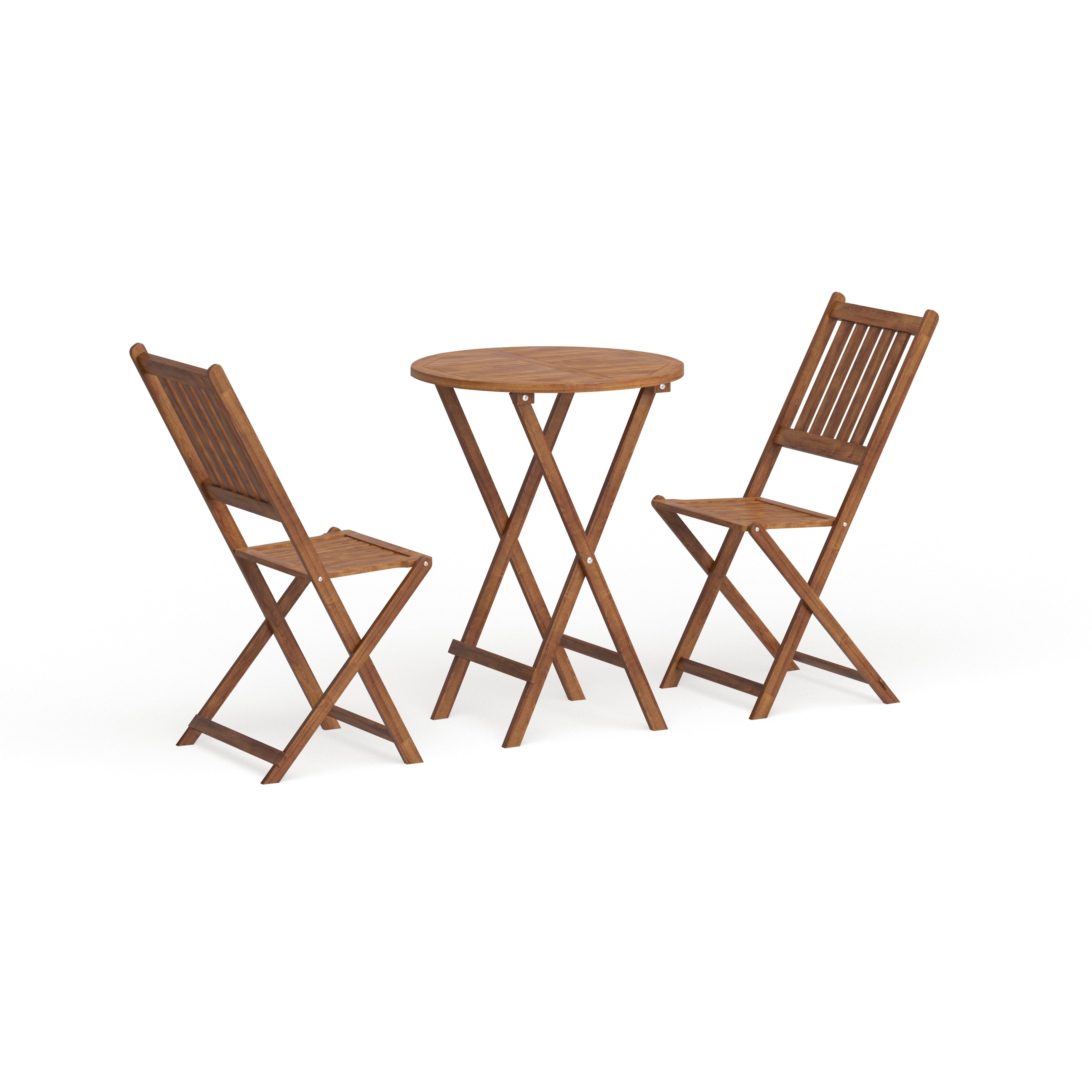Ensemble bistrot d'extérieur en bois dur d'acacia Silverton par Havenside Home