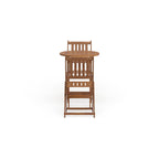Ensemble bistrot d'extérieur en bois dur d'acacia Silverton par Havenside Home