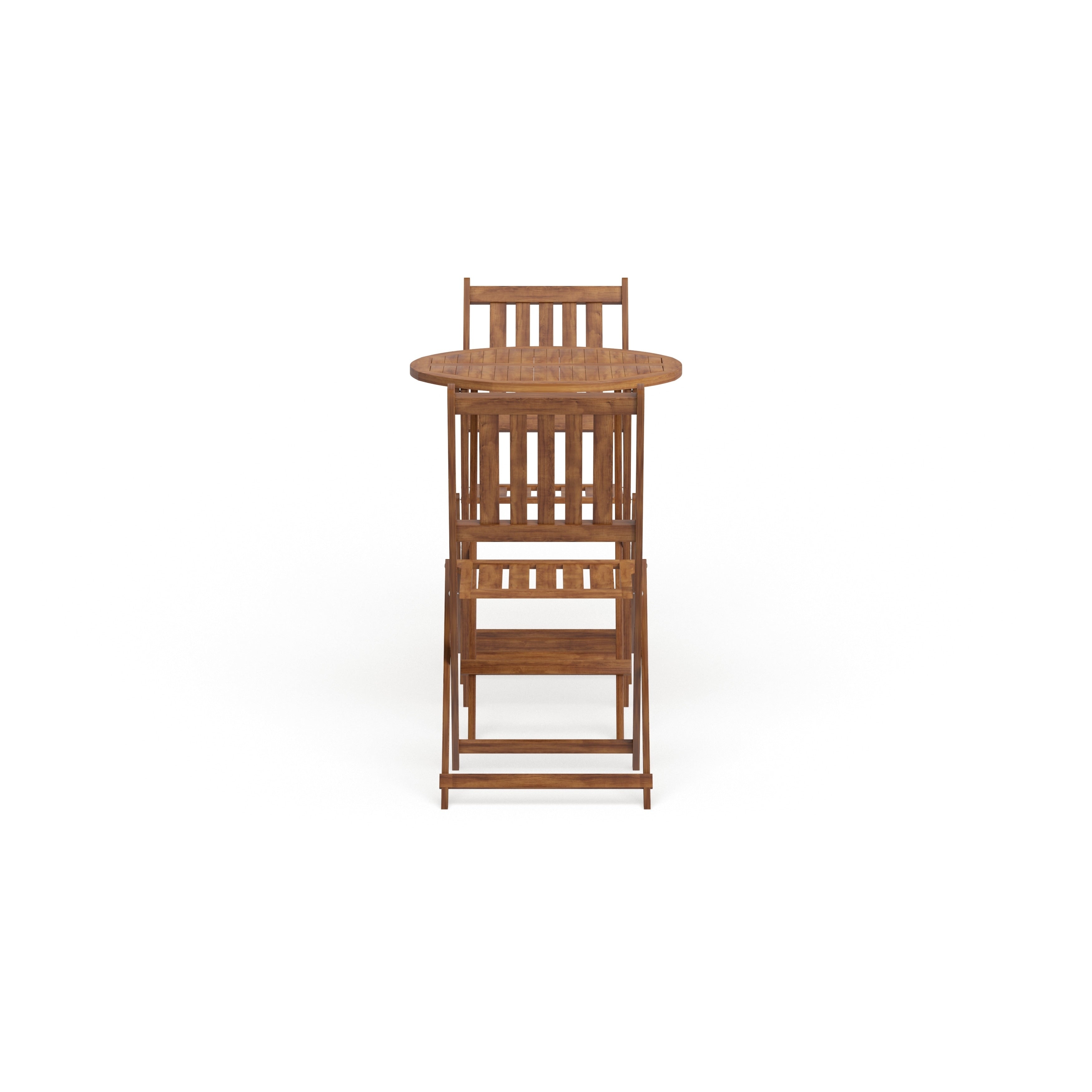 Ensemble bistrot d'extérieur en bois dur d'acacia Silverton par Havenside Home
