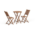 Ensemble bistrot d'extérieur en bois dur d'acacia Silverton par Havenside Home