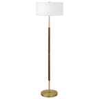 Lampadaire Simone à 2 lumières avec abat-jour en tissu
