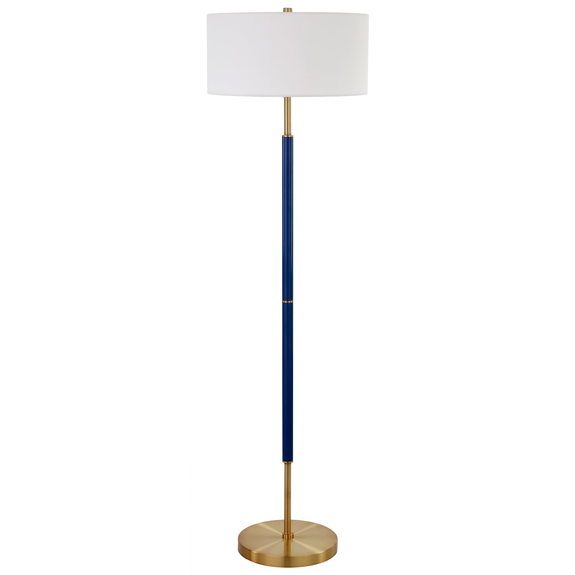 Lampadaire Simone à 2 lumières avec abat-jour en tissu