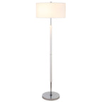 Lampadaire Simone à 2 lumières avec abat-jour en tissu