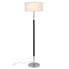 Lampadaire Simone à 2 lumières avec abat-jour en tissu