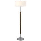 Lampadaire Simone à 2 lumières avec abat-jour en tissu