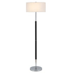 Lampadaire Simone à 2 lumières avec abat-jour en tissu