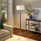 Lampadaire Simone à 2 lumières avec abat-jour en tissu