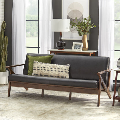 Canapé en bois massif Bianca de style Mid-Century de Simple Living