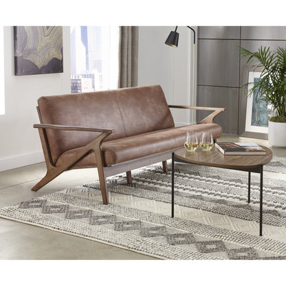 Canapé en bois massif Bianca de style Mid-Century de Simple Living
