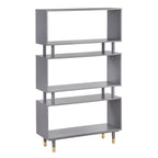 Bibliothèque à 3 niveaux Margo de Simple Living, style milieu de siècle moderne – 59,5 x 36 x 11,8 po