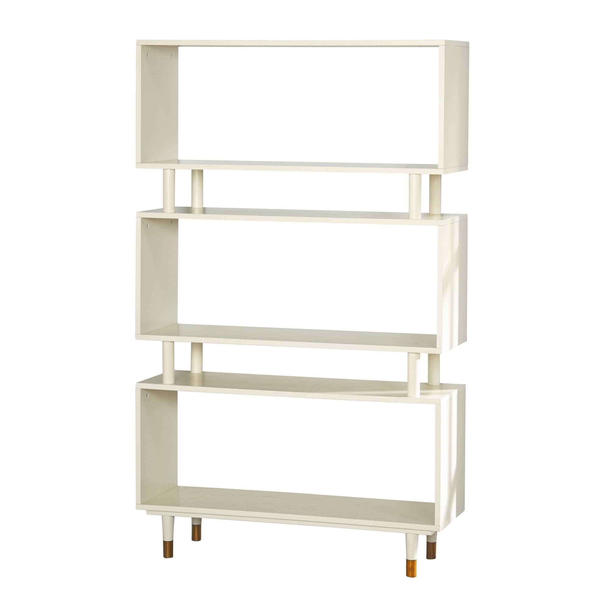 Simple Living Margo Mid-Century Modern 3-tier Bookshelf - 59.5h x 36w x 11.8d