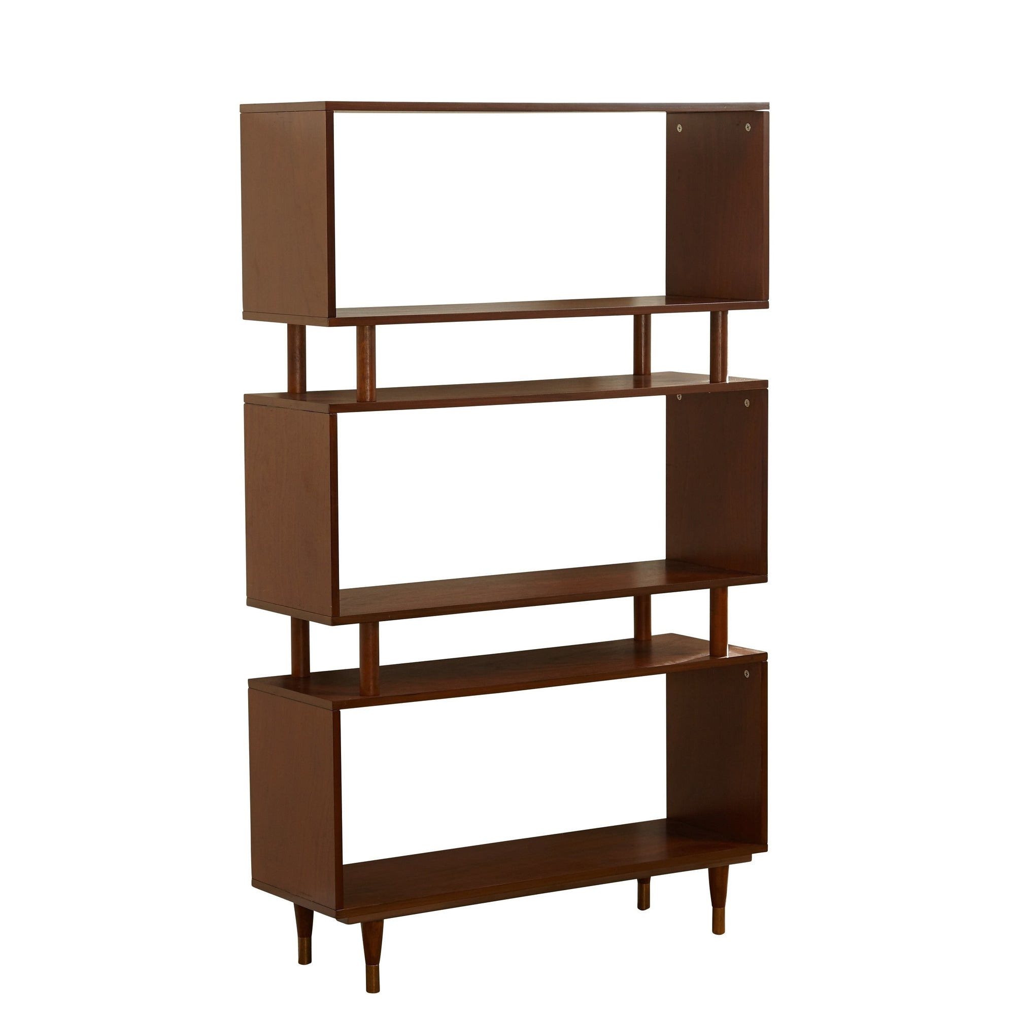 Simple Living Margo Mid-Century Modern 3-tier Bookshelf - 59.5h x 36w x 11.8d