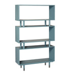 Bibliothèque à 3 niveaux Margo de Simple Living, style milieu de siècle moderne – 59,5 x 36 x 11,8 po