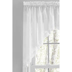Rideaux de cuisine Simplicity Hemstitch 100 % coton avec passe-tringle - Étage, feston ou cantonnière (vendus séparément)