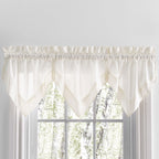 Rideaux de cuisine Simplicity Hemstitch 100 % coton avec passe-tringle - Étage, feston ou cantonnière (vendus séparément)