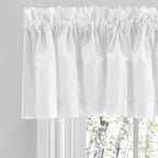 Paire de panneaux sur mesure Simplicity Hemstitch 100 % coton avec passe-tringle et embrasses ou cantonnière sur mesure