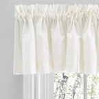 Paire de panneaux sur mesure Simplicity Hemstitch 100 % coton avec passe-tringle et embrasses ou cantonnière sur mesure