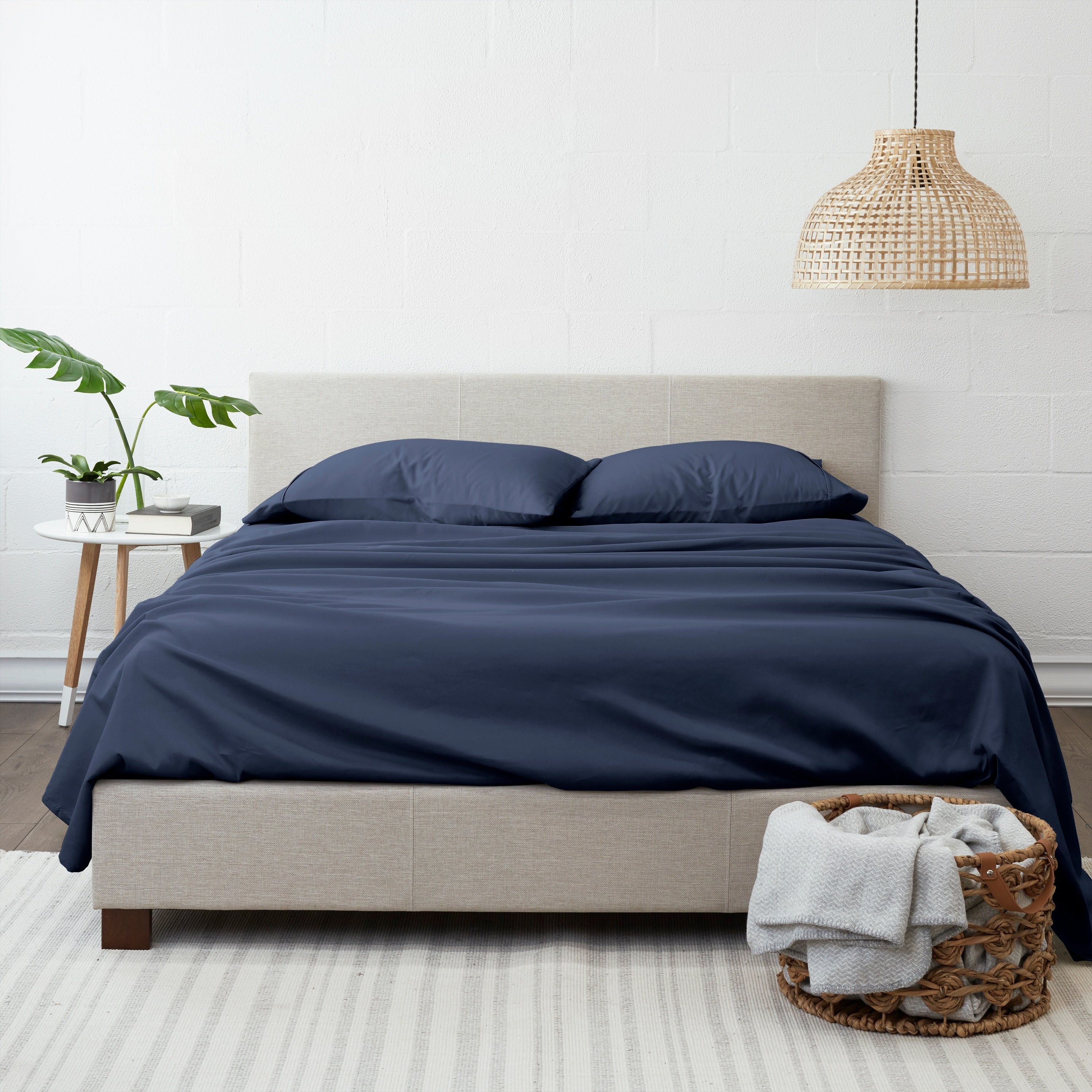 Ensemble de draps ultra-doux à poches profondes Home Collection, 4 pièces