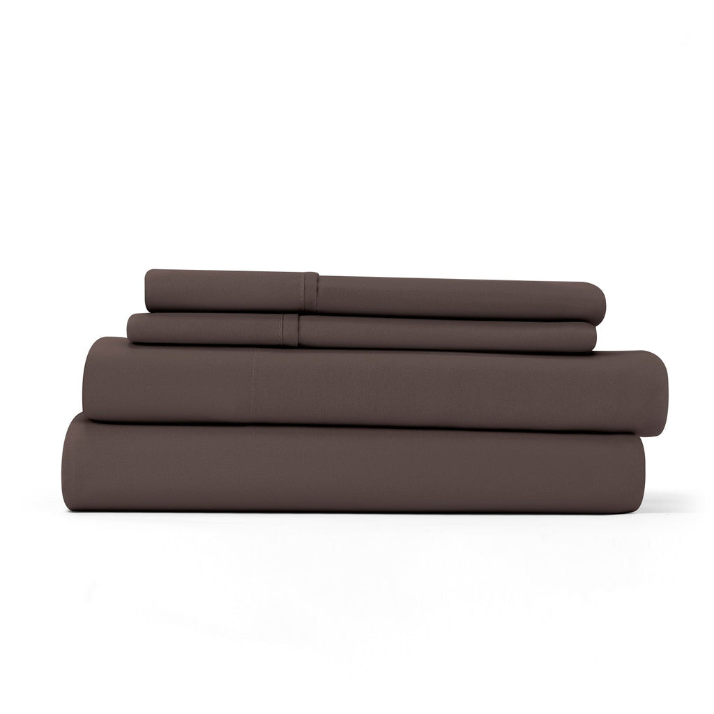 Ensemble de draps ultra-doux à poches profondes Home Collection, 4 pièces