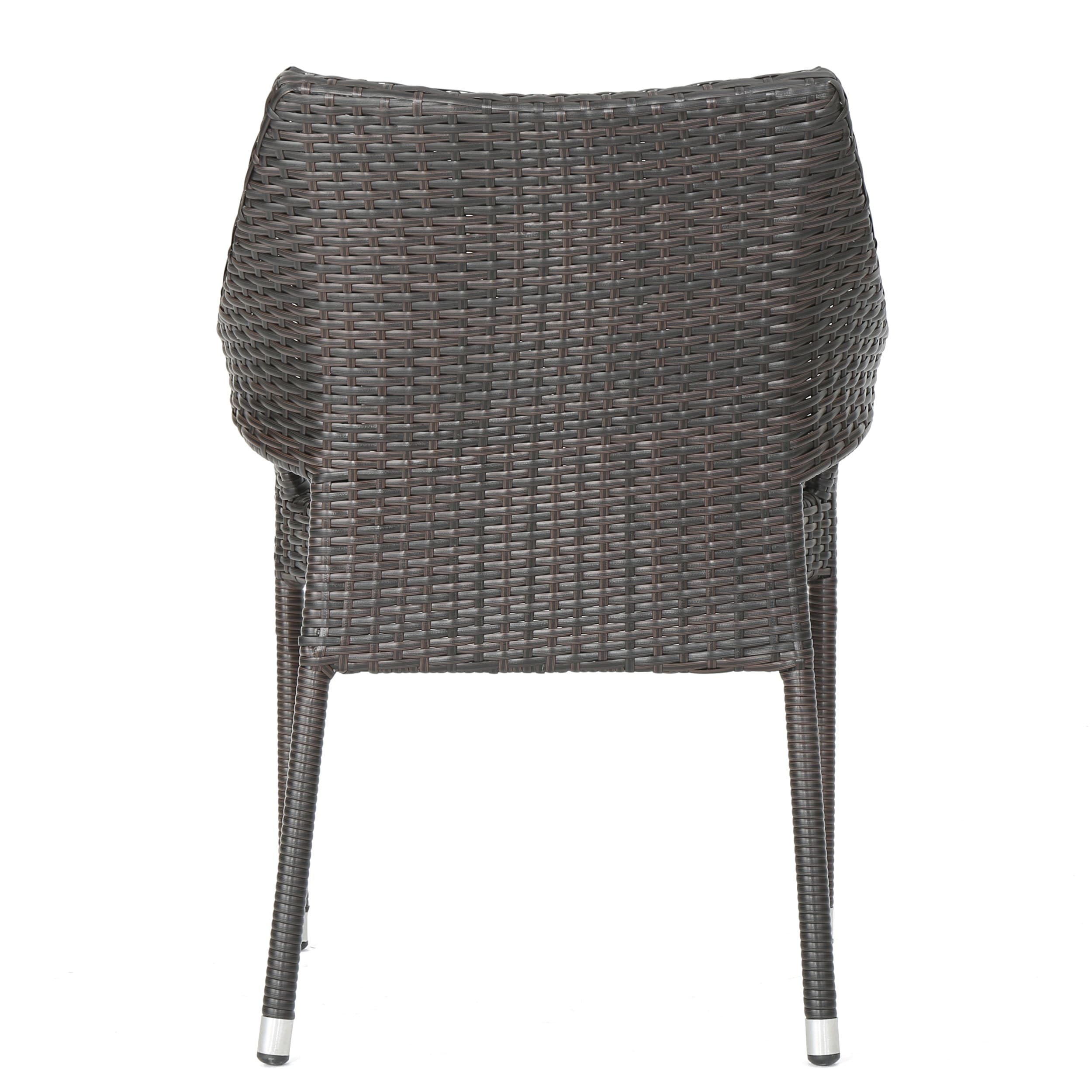 Ensemble de salle à manger d'extérieur en osier Sinclair 7 pièces par Christopher Knight Home