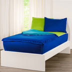 Parure de lit Siscovers bleu cobalt avec fermeture éclair