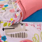 Parure de lit de luxe avec fermeture éclair Siscovers I Heart Cats Bunkie