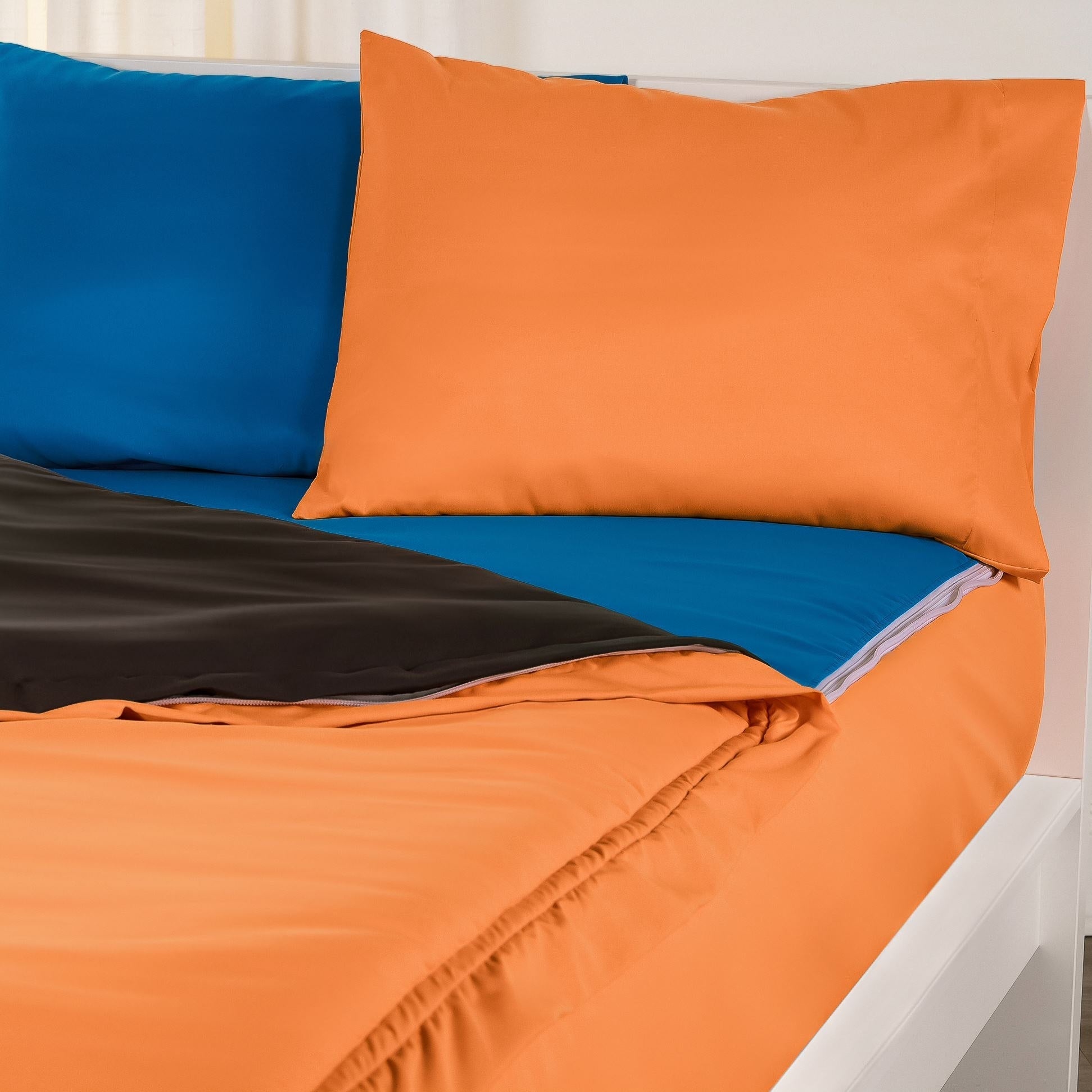 Parure de lit de luxe avec fermeture éclair Siscovers Orange Bunkie