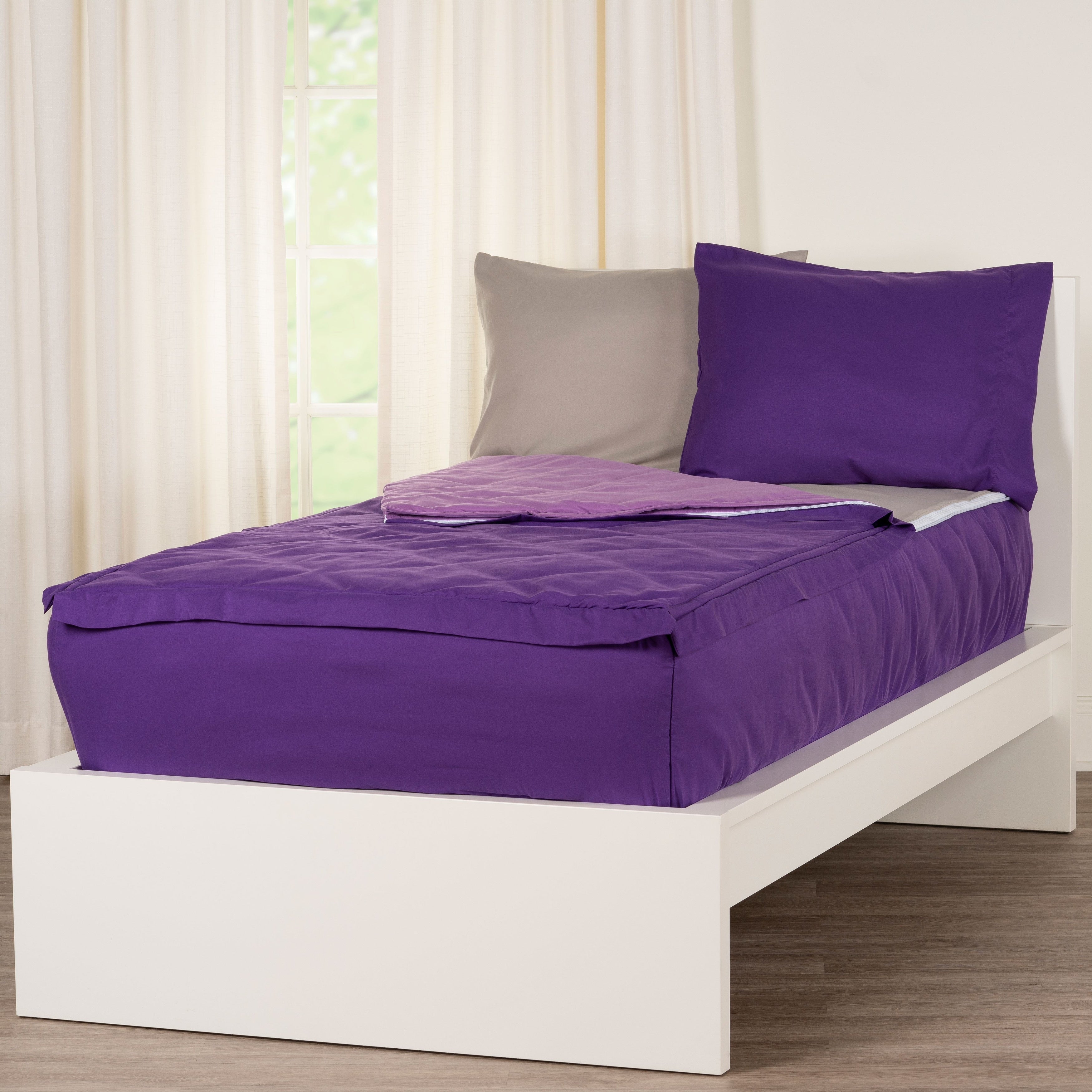 Parure de lit de luxe à fermeture éclair Siscovers Purple Bunkie