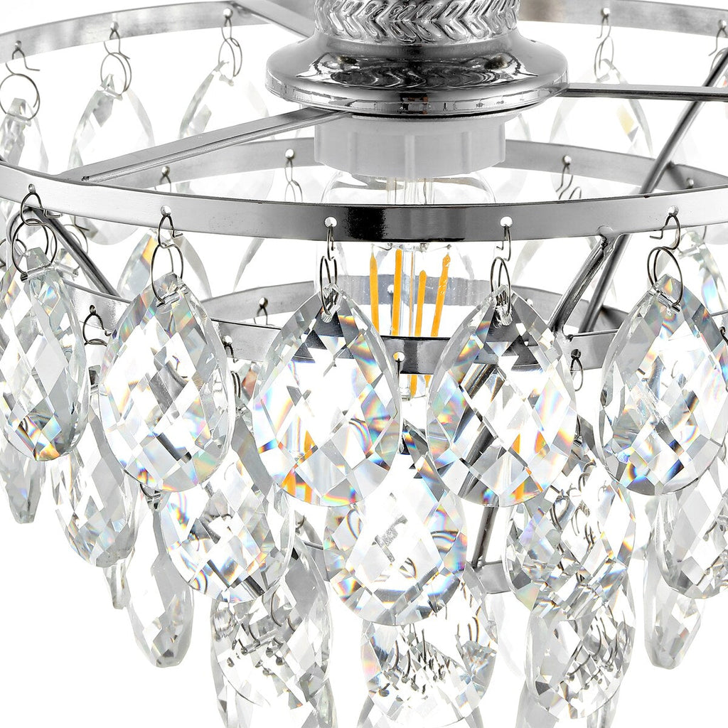 Petit plafonnier en cristal WINGBO, mini plafonnier semi-encastré... - N/A