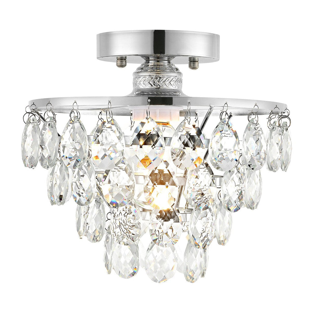 Petit plafonnier en cristal WINGBO, mini plafonnier semi-encastré... - N/A