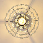 Petit plafonnier en cristal WINGBO, mini plafonnier semi-encastré... - N/A