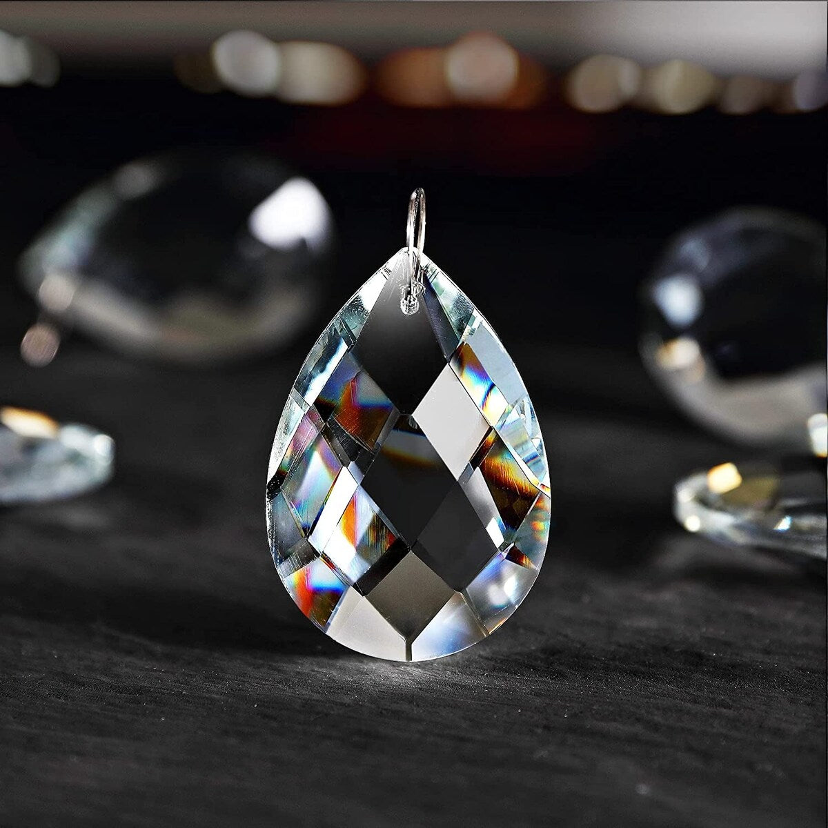 Petit plafonnier en cristal WINGBO, mini plafonnier semi-encastré... - N/A