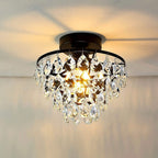 Petit plafonnier en cristal WINGBO, mini plafonnier semi-encastré... - N/A