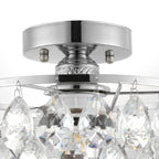 Petit plafonnier en cristal WINGBO, mini plafonnier semi-encastré... - N/A
