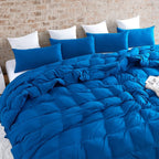Parure de lit Snorze® Cloud - Literie surdimensionnée Coma Inducer® en bleu véritable