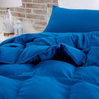 Parure de lit Snorze® Cloud - Literie surdimensionnée Coma Inducer® en bleu véritable