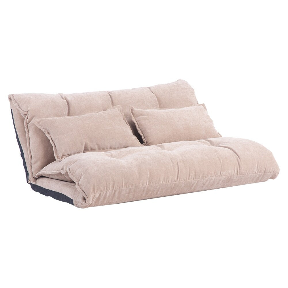 Canapé-lit futon pliable réglable Nestfair avec 2 oreillers